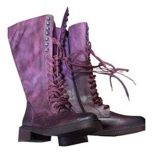 Vintage Foundry Leather Lace Up Boots